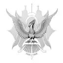 Liver bird, shade tattoo design idea