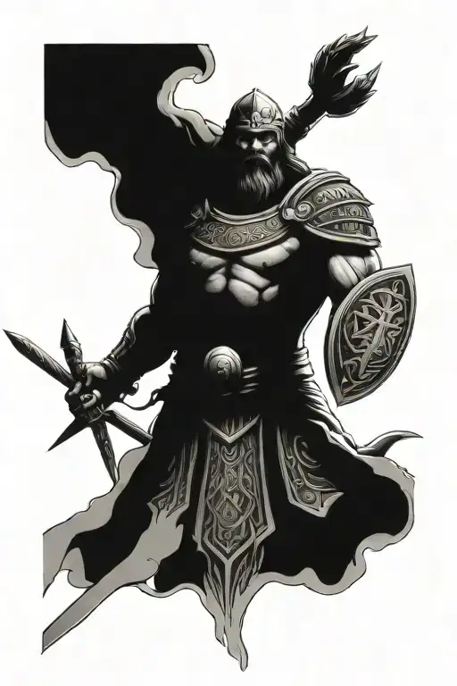 warrior fighter moses leader survivor strong u stoppable invincible tattoo design idea