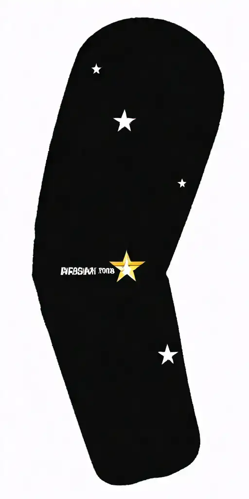 patriotic tattoo depicting the 101st airborne crest and the welcome to Las Vegas sign full color tattoo design idea