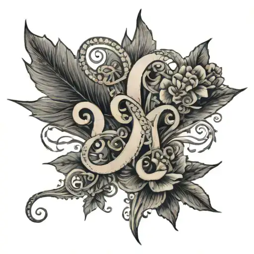 Create a tattoo featuring Kate, Brandon, and Jayden's names intertwined with elegant banderoles tattoo design idea