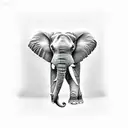 Elephant tattoo design idea