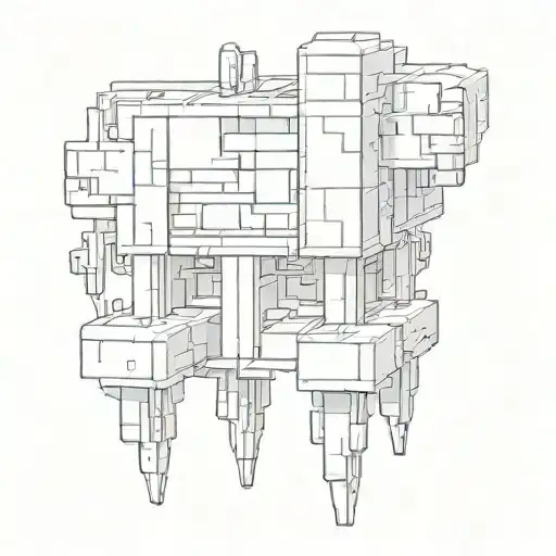 minecraft tattoo design idea