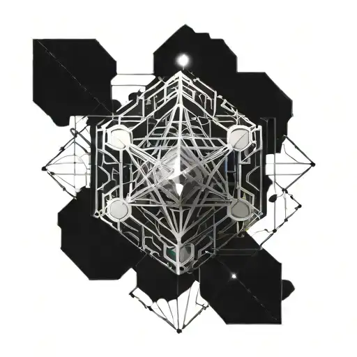 metatron cube tattoo design idea