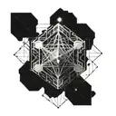 metatron cube tattoo design idea