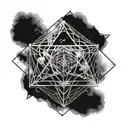 metatron cube tattoo design idea