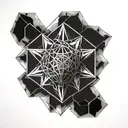 metatron cube tattoo design idea