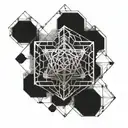 metatron cube tattoo design idea