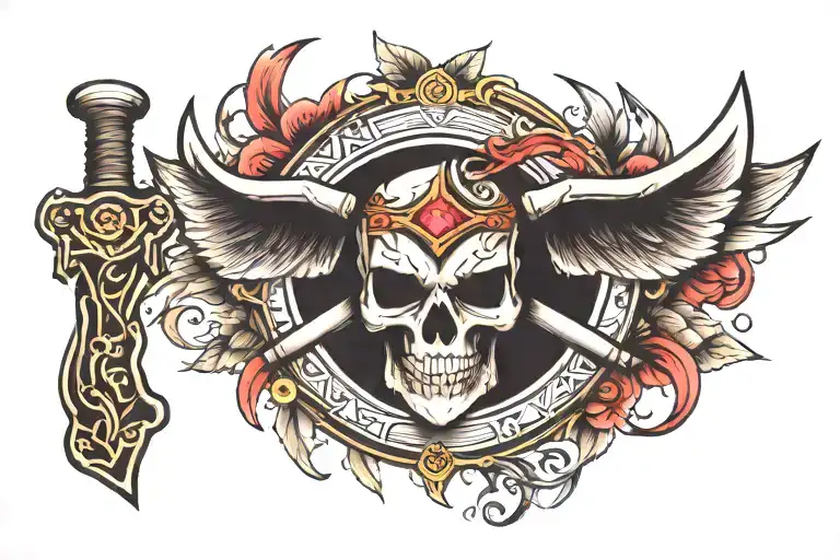 Tomahawk tattoo design idea