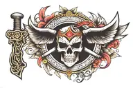 Tomahawk tattoo design idea