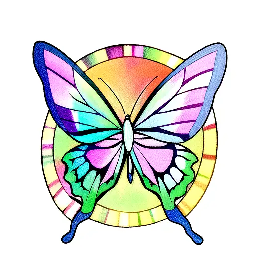 Butterfly tattoo design idea