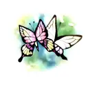 Butterfly tattoo design idea