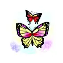 Butterfly tattoo design idea