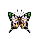 Butterfly tattoo design idea