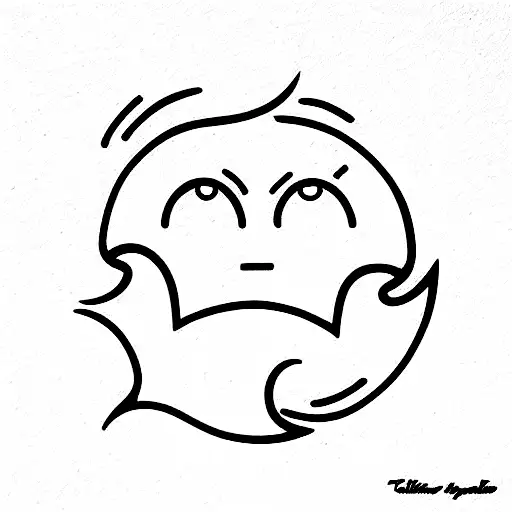 crybaby tattoo design idea