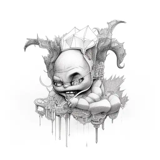 crybaby tattoo design idea