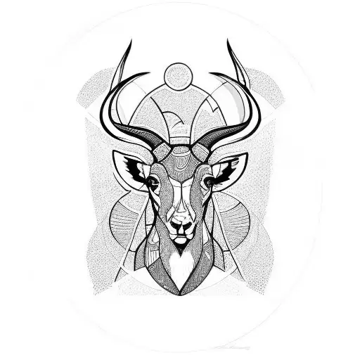 springbok tattoo design idea