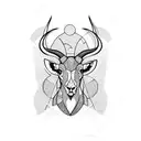 springbok tattoo design idea