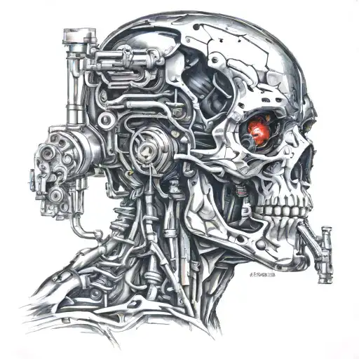 Terminator 2  tattoo design idea