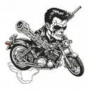 Terminator 2 and Leon  tattoo design idea