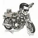 Terminator 2 and Leon  tattoo design idea