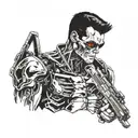 Terminator 2 and Leon  tattoo design idea