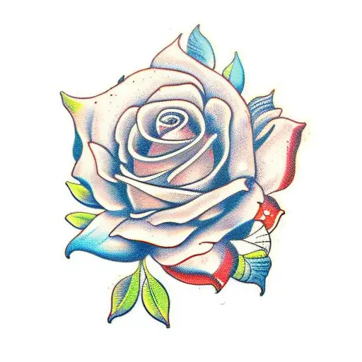 flor amor-perfeito tattoo design idea