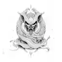 Naga tattoo design idea