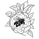 carpenter bee tattoo design idea