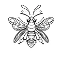 carpenter bee tattoo design idea