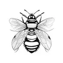 carpenter bee tattoo design idea