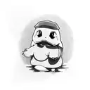 psyduck tattoo design idea