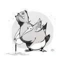 psyduck tattoo design idea