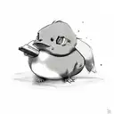 psyduck tattoo design idea