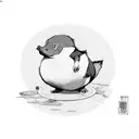 psyduck tattoo design idea