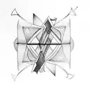  Karma and bow arrow tattoo design idea