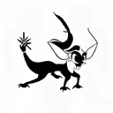 Disney Mulan with Mushu tattoo design idea