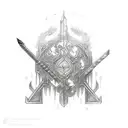 oblivion keyblade tattoo design idea