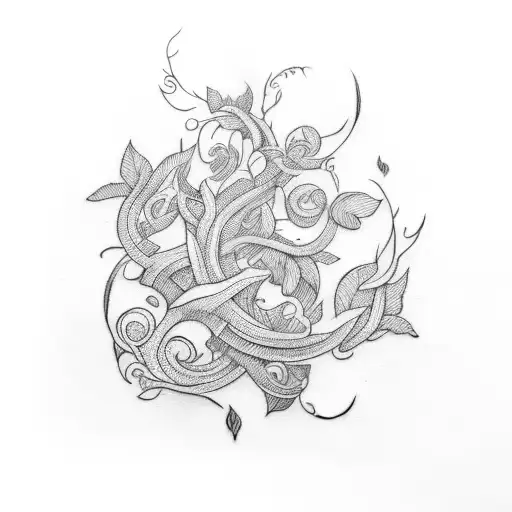 Vine tattoo design idea