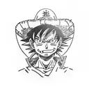 luffy's straw hat, Sasuke Eternal Mangenkyo sharingan, 7-star dragonball tattoo design idea