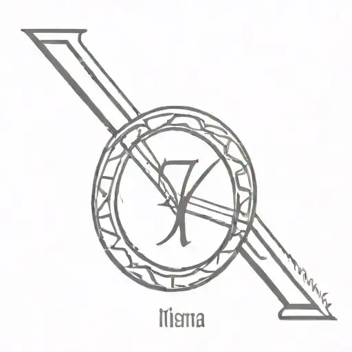 Roman numeral 5 tattoo design idea