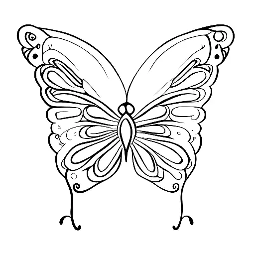 name with butterfly tattoo design idea