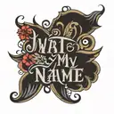 write my name JAY tattoo design idea