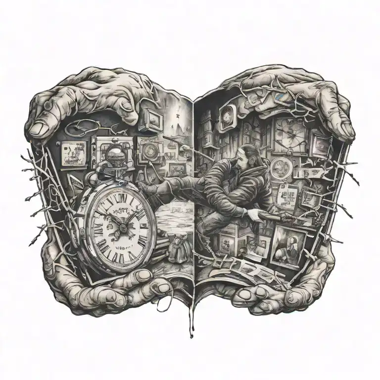 let me fall if I must fall, the one I am becoming will catch me  tattoo design idea