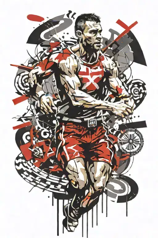 man in the arena  tattoo design idea