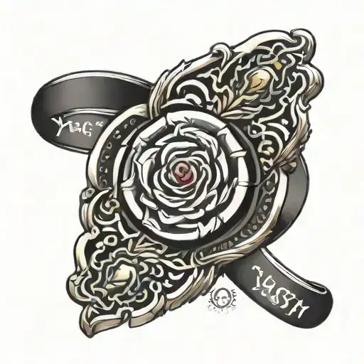 Generated tattoo design in the name of ' Yash ' on the finger. in the form of ring on the finger  tattoo design idea