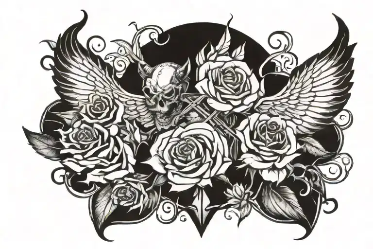 Therefore submit to God. Resist the devil and he will flee from you. Draw near to God and he will draw near to you. tattoo design idea