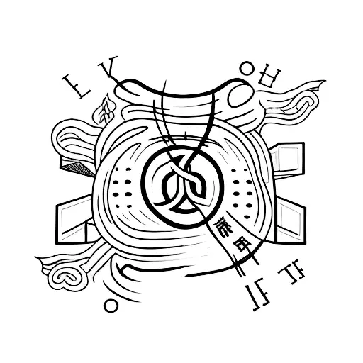 Phrase "Hol di" surrounded by a heart in memory of grandpa tattoo design idea