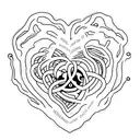 "Hol di" surrounded by a heart in memory of grandpa tattoo design idea