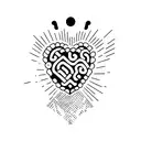 "Hol di" surrounded by a heart in memory of grandpa tattoo design idea