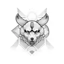 Alpha and omega tattoo design idea